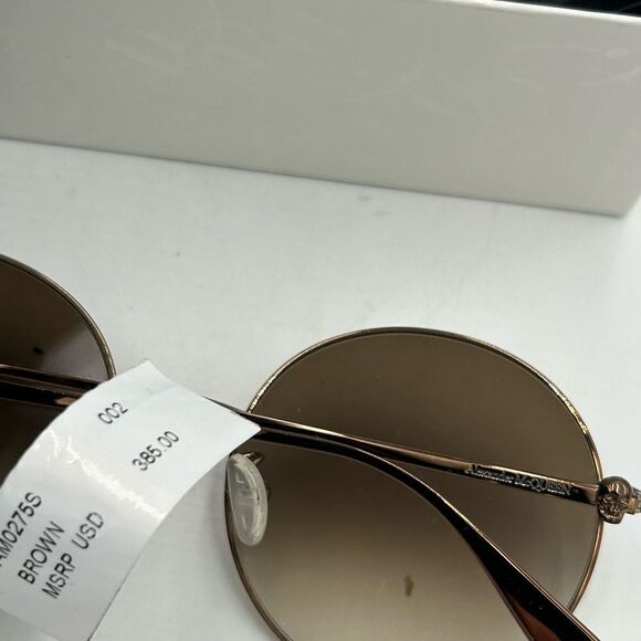 Women’s Alexander McQueen round sunglasses made in Italy - Picture 4 of 7
